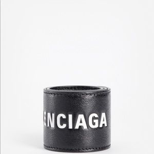 NWT! Black Balenciaga Slap Bracelet